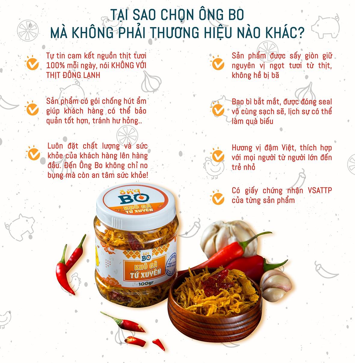 Khô Gà Lá Chanh Ông Bo