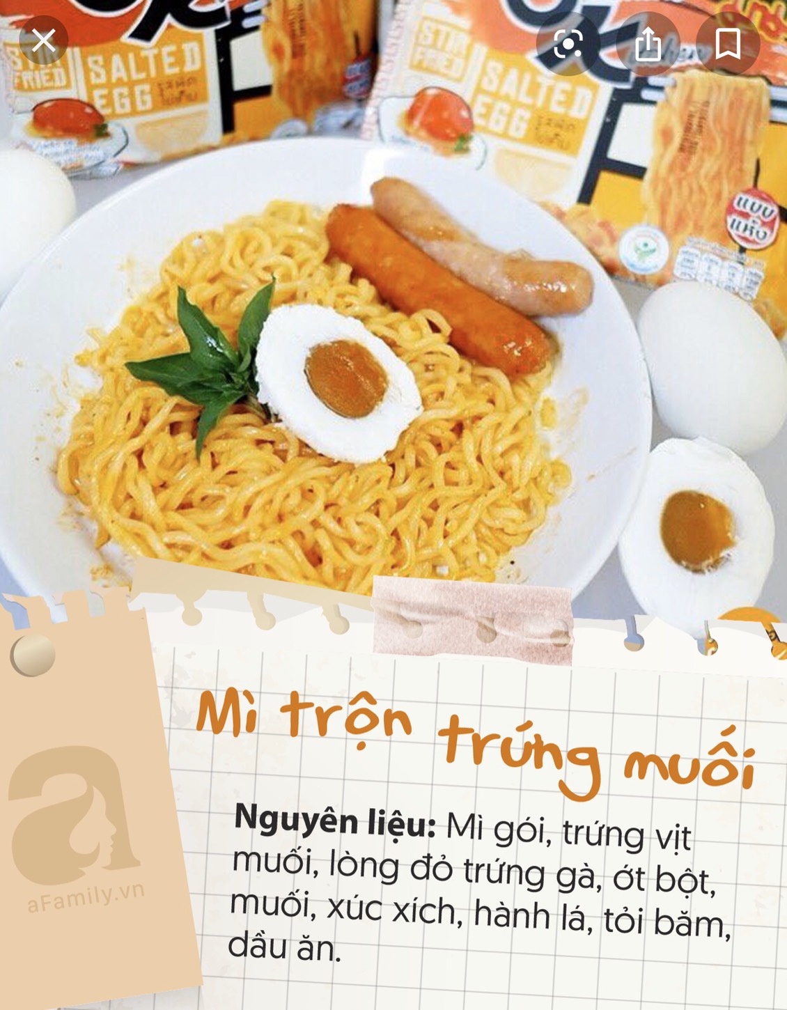 Mì Không Vị Ottogi 110g combo 5 gói