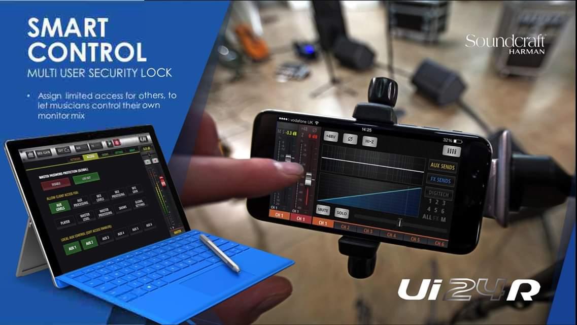 Bộ Trộn Âm Thanh Soundcraft UI24R Digital