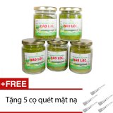 Combo 5 hũ trà xanh tắm trắng Bảo Lộc 100g x 5