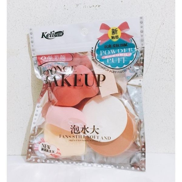 Bộ 6 Bông Mút Trang Điểm Keli Sponge Makeup