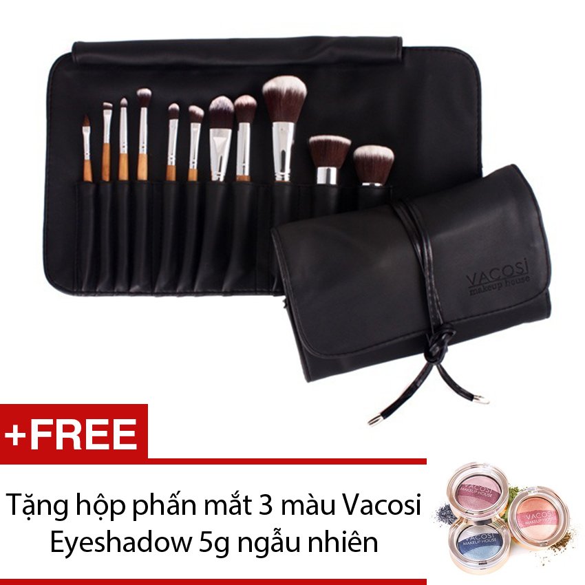 Bộ Cọ Trang Điểm 11 Cây Vacosi Pro BC16