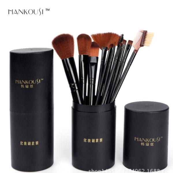 Bộ cọ trang điểm 12 cây chất liệu cao cấp 118_màu đen