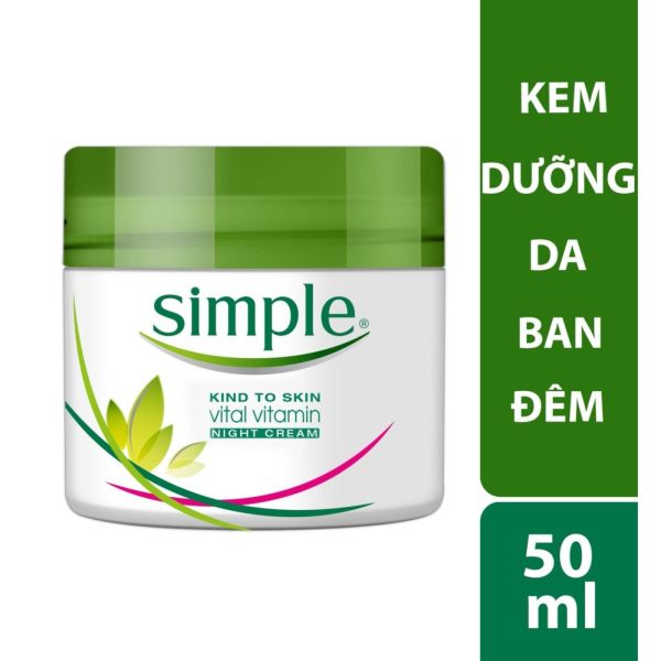 Kem dưỡng da ban đêm Simple Vital Vitamin Night 50ml