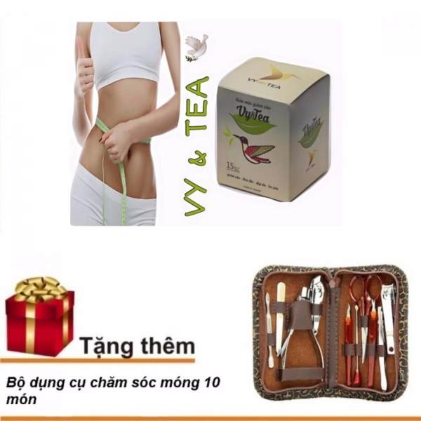 TRÀ THẢO MỘC GIẢM CÂN VY & TEA ( LIỆU TRÌNH 15 NGÀY) + Tặng bộ chăm sóc móng 10 món