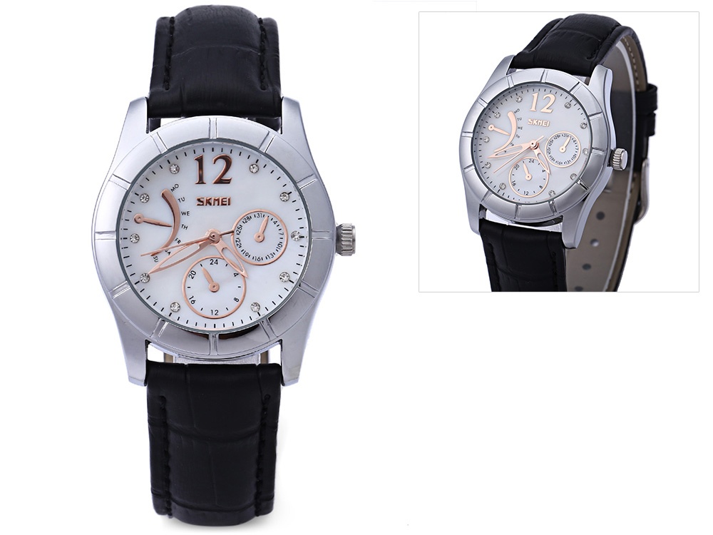 Đồng hồ nữ Skmei 6911 - dây da