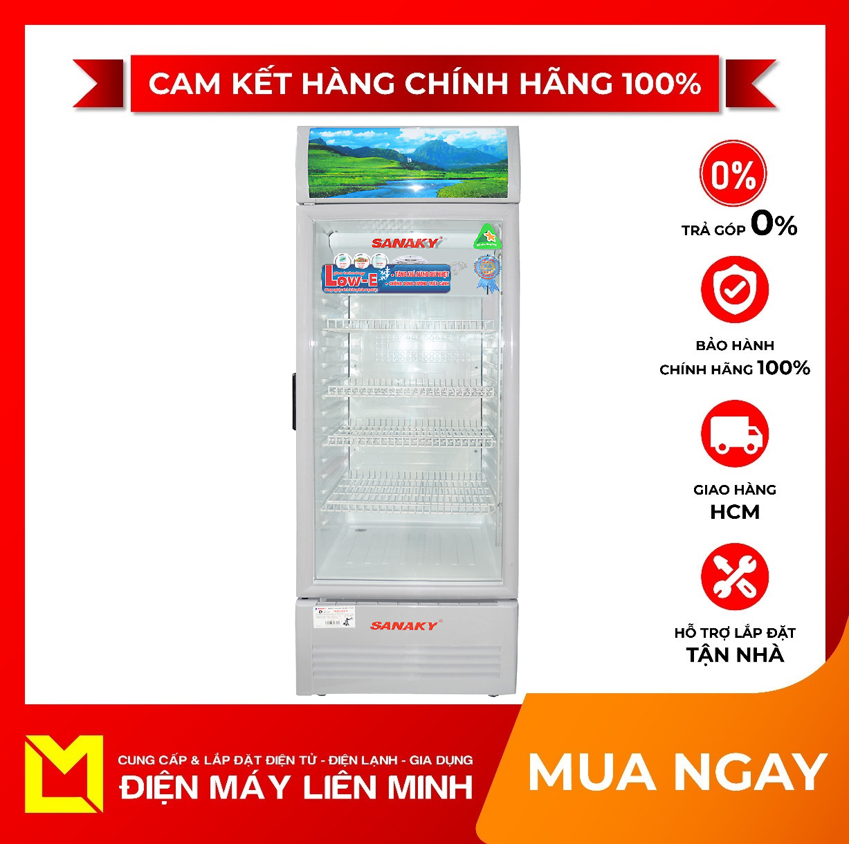 Tủ Mát Sanaky VH-218KL 170 lít