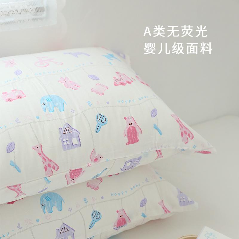 Phong Cách Nhật Bản Hoạt Hình Đồ Chơi Một Chiếc Vỏ Gối 100% Cotton Vẽ Tay Sợi Hai Lớp Trẻ Em Gấu Vỏ Gối Trên Giường Cung Cấp