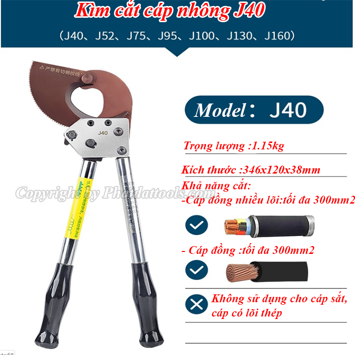 KÌM CẮT CÁP NHÔNG J40