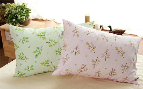 Phong Cách Nhật Bản 100% Cotton Sọc Chéo Nông Thôn Lá Vỏ Gối Mùa Hè Đơn Đơn Chiếc Trẻ Em Sinh Viên 100% Cotton Vỏ Gối 48*74 Cm