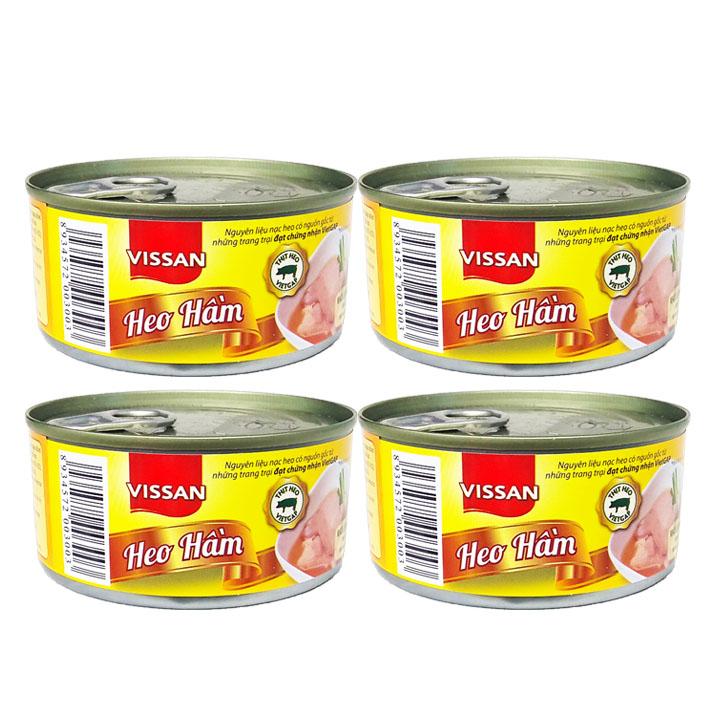 Combo 4 hộp Heo Hầm Vissan 150g