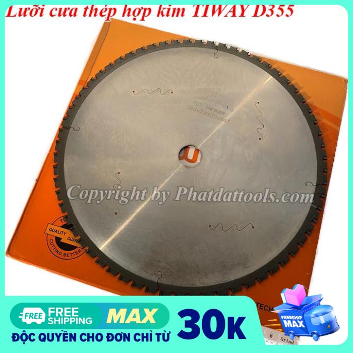 LƯỠI CƯA THÉP HỢP KIM TIWAY D355MM