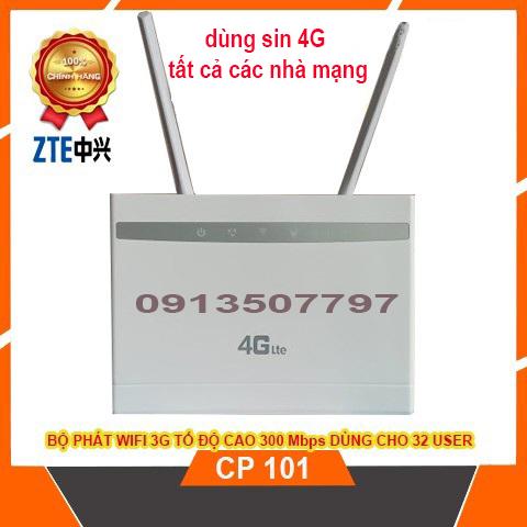 THIẾT BỊ PHÁT WIFI 4G CÓ CỔNG LAN ZTE CP101