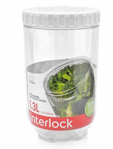 Hộp Bảo Quản Interlock Lock&Lock INL402W - 1.3 lít