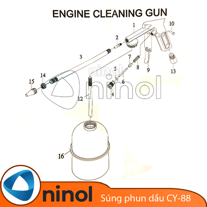 SÚNG PHUN DẦU HƠI CYT CY-88