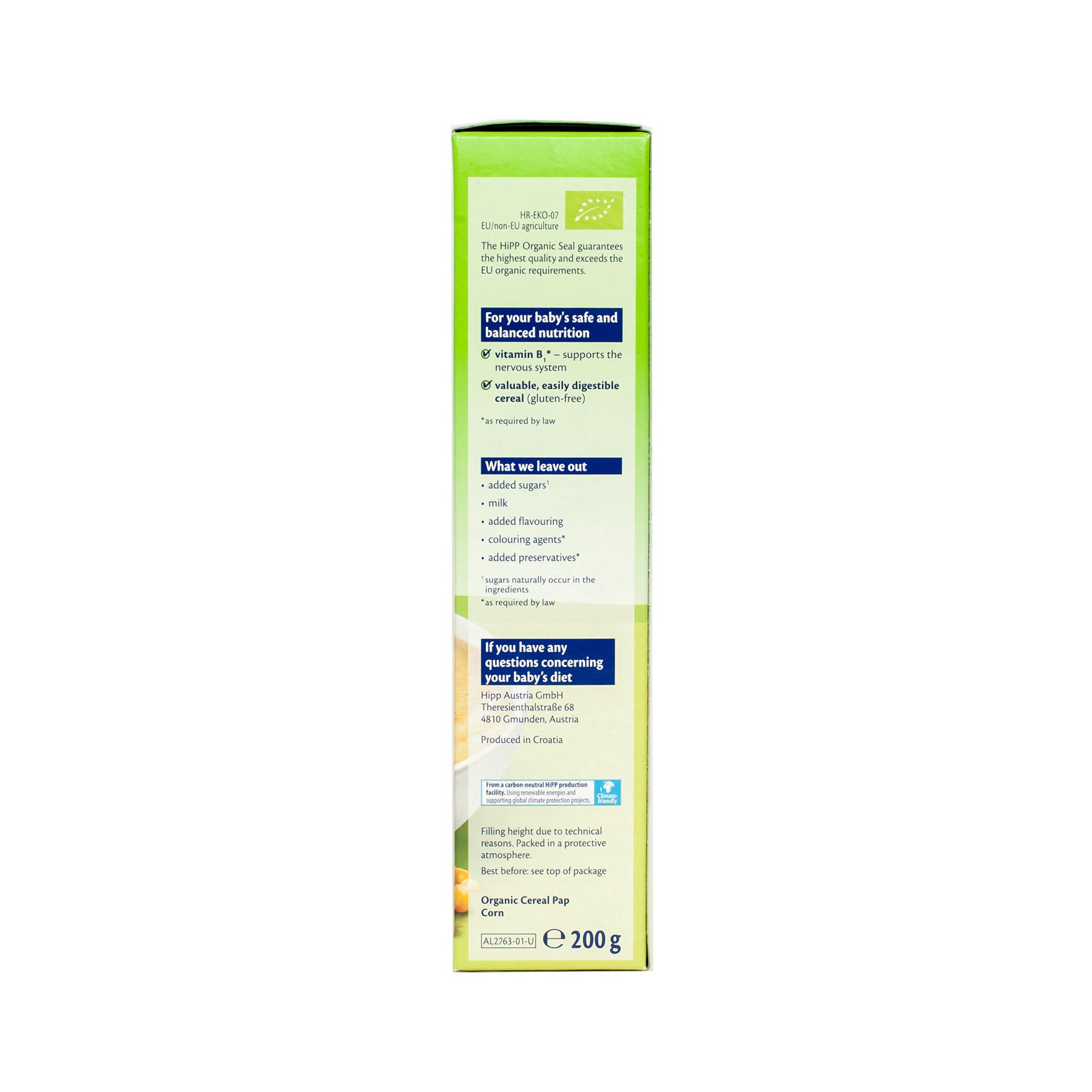 Bột ngũ cốc HiPP Organic bắp non