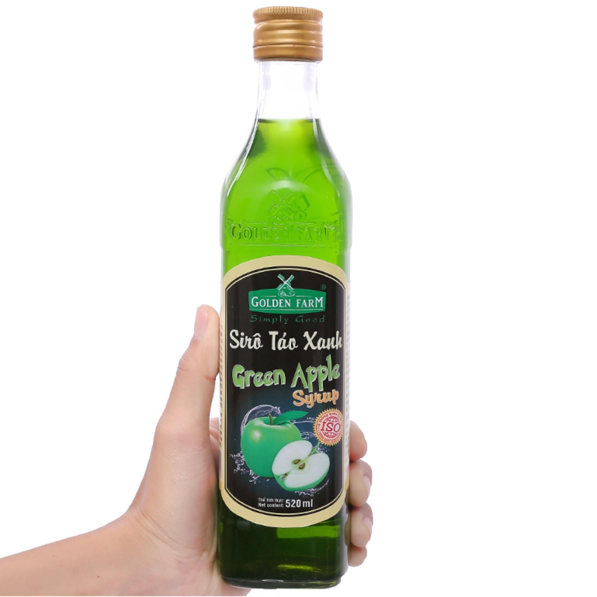 Sirô Golden Farm táo 520ml