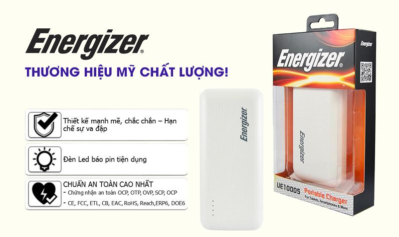 Pin Sạc Dự Phòng Energizer UE10005 - 10.000mAh