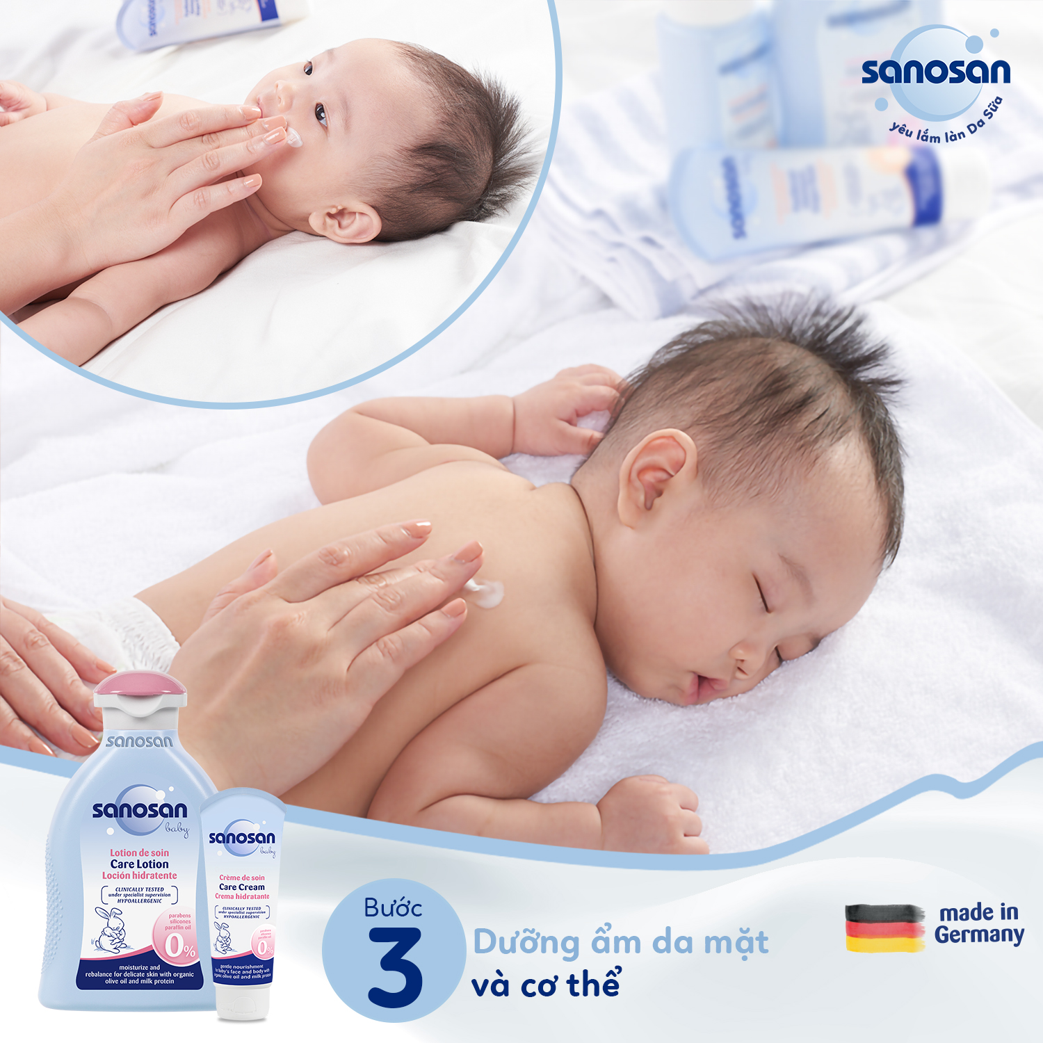 Sữa dưỡng thể Sanosan Baby 200ml