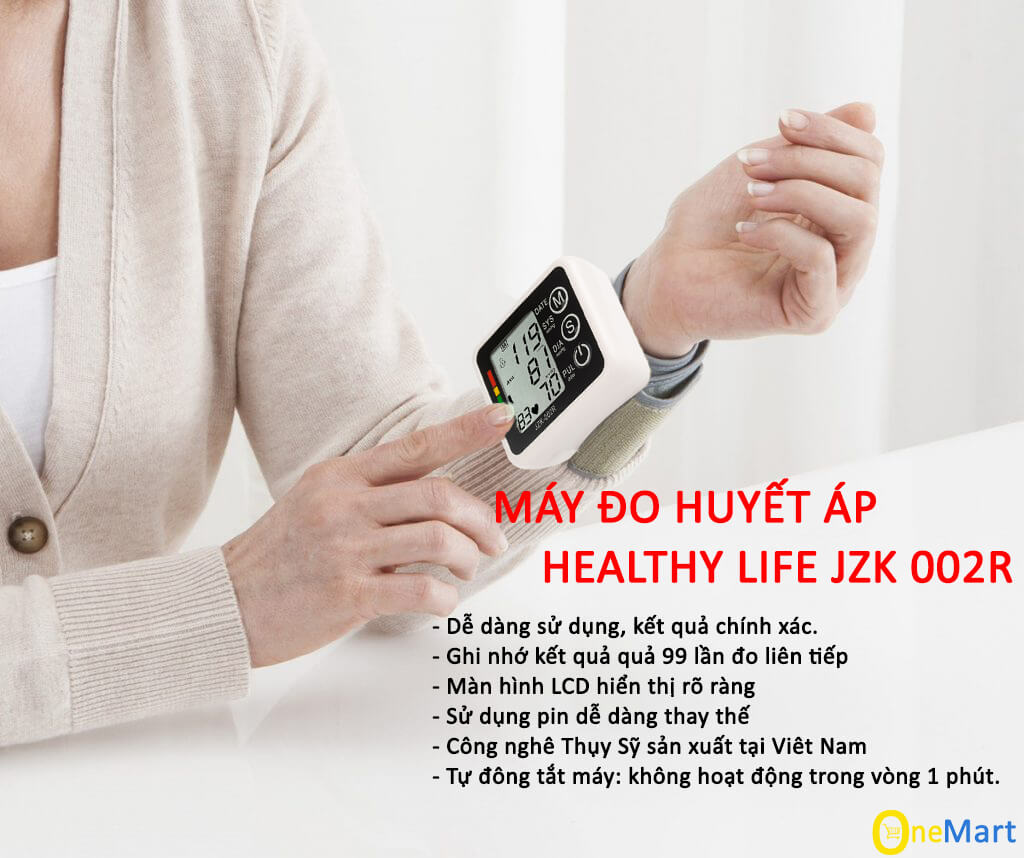 Máy Đo Huyết Áp Cổ Tay JZK-003R