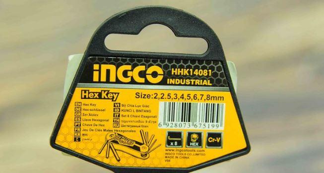 Bộ 8 chìa lục giác Ingco HHK14081