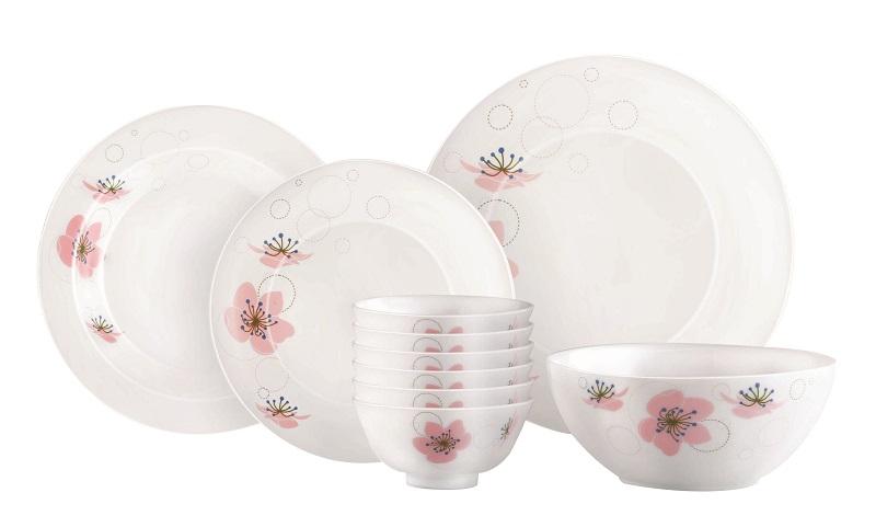 Bộ bát đĩa thủy tinh Larah Borosil BRS10I