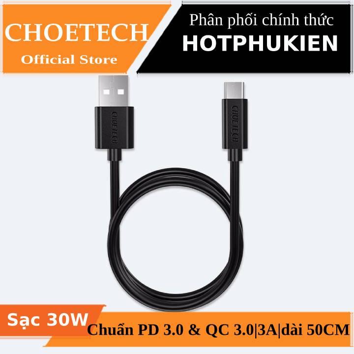 DÂY CÁP SẠC PD TYPE-C CHOETECH AC001