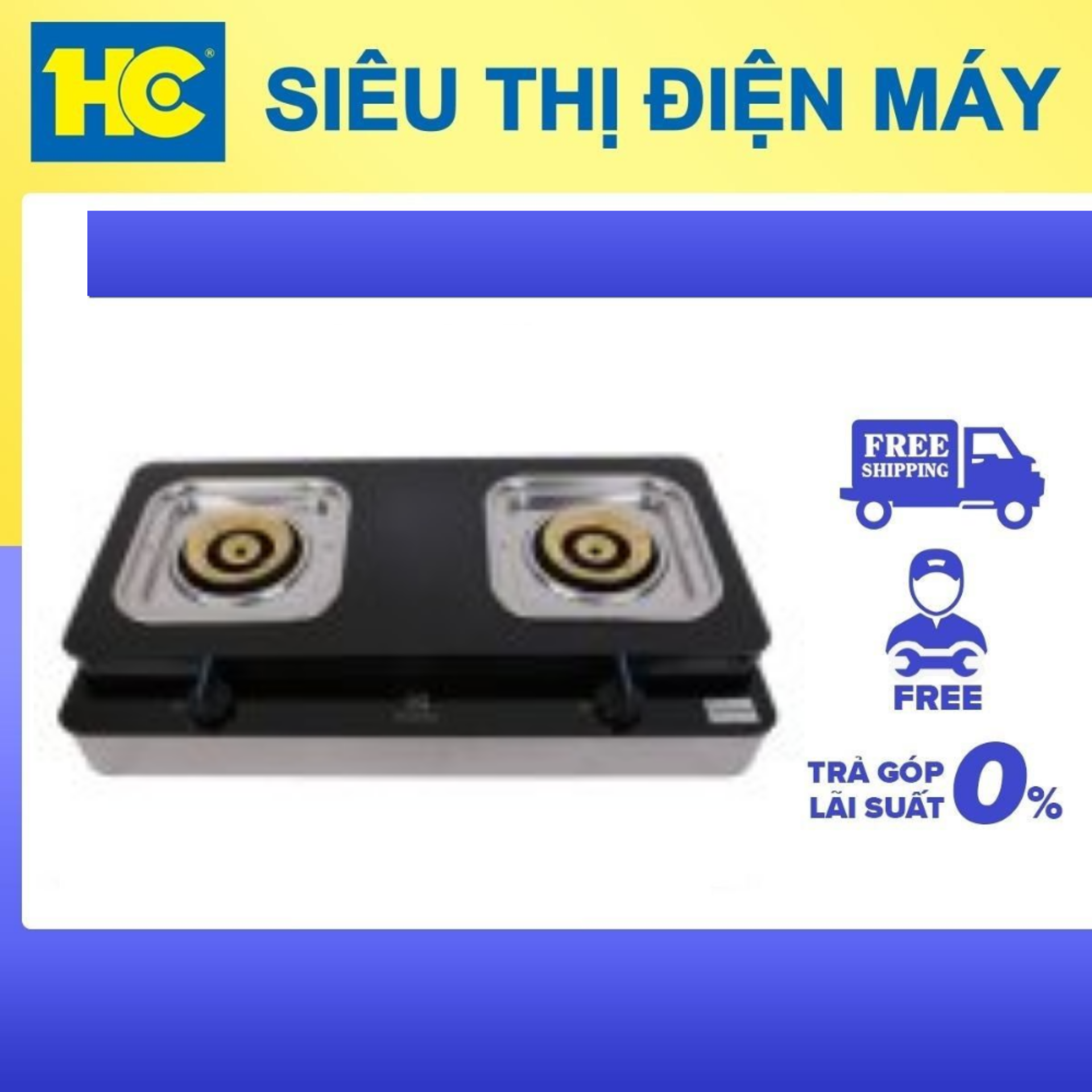 Bếp gas Electrolux ETG726GKR đôi