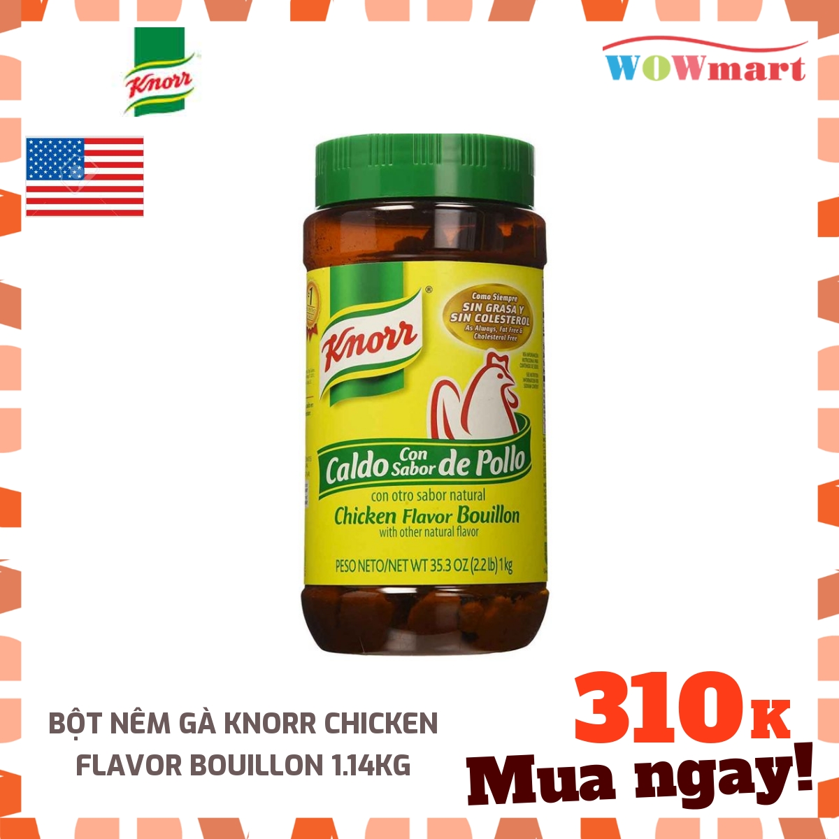 Bột Nêm Knorr Gà 1kg