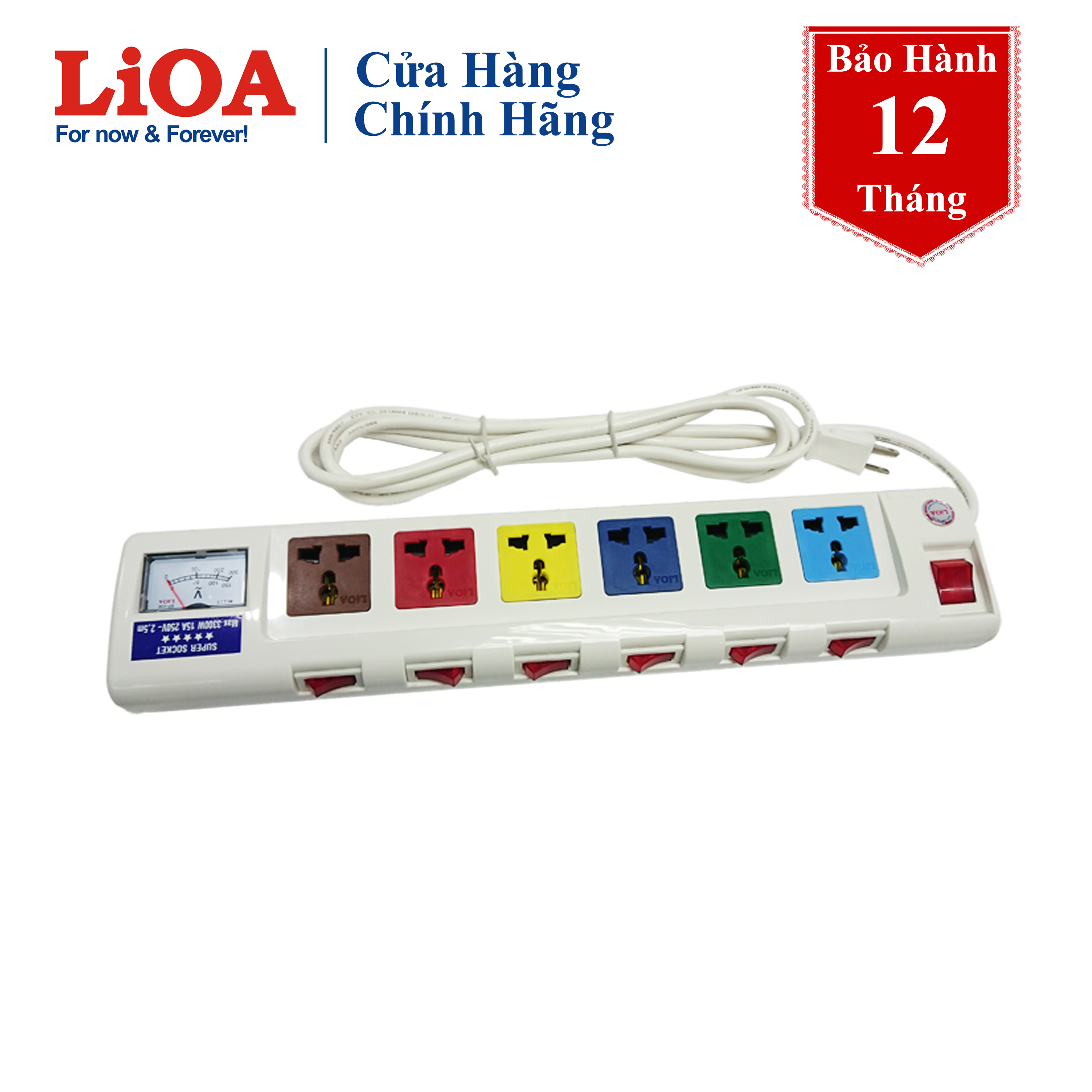 Ổ cắm điện Lioa 6OFSSV2.5-3