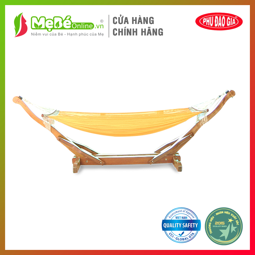 Võng xếp khung gỗ cao cấp Vinanoi K-G01