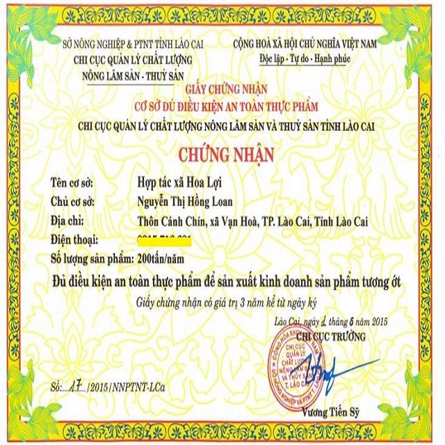 Tương ớt Mường Khương 250ml
