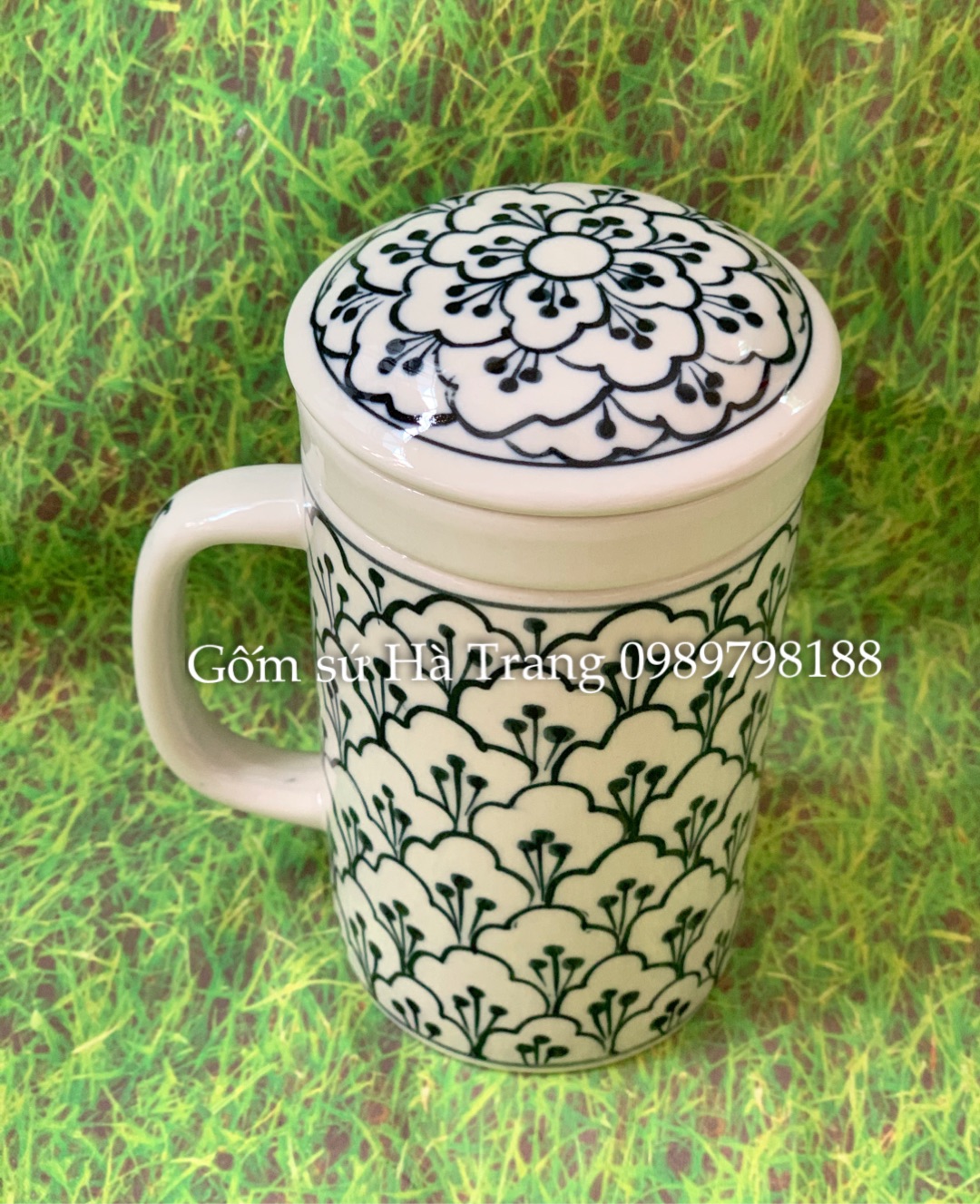 Cốc gốm sứ Bát Tràng 350ml