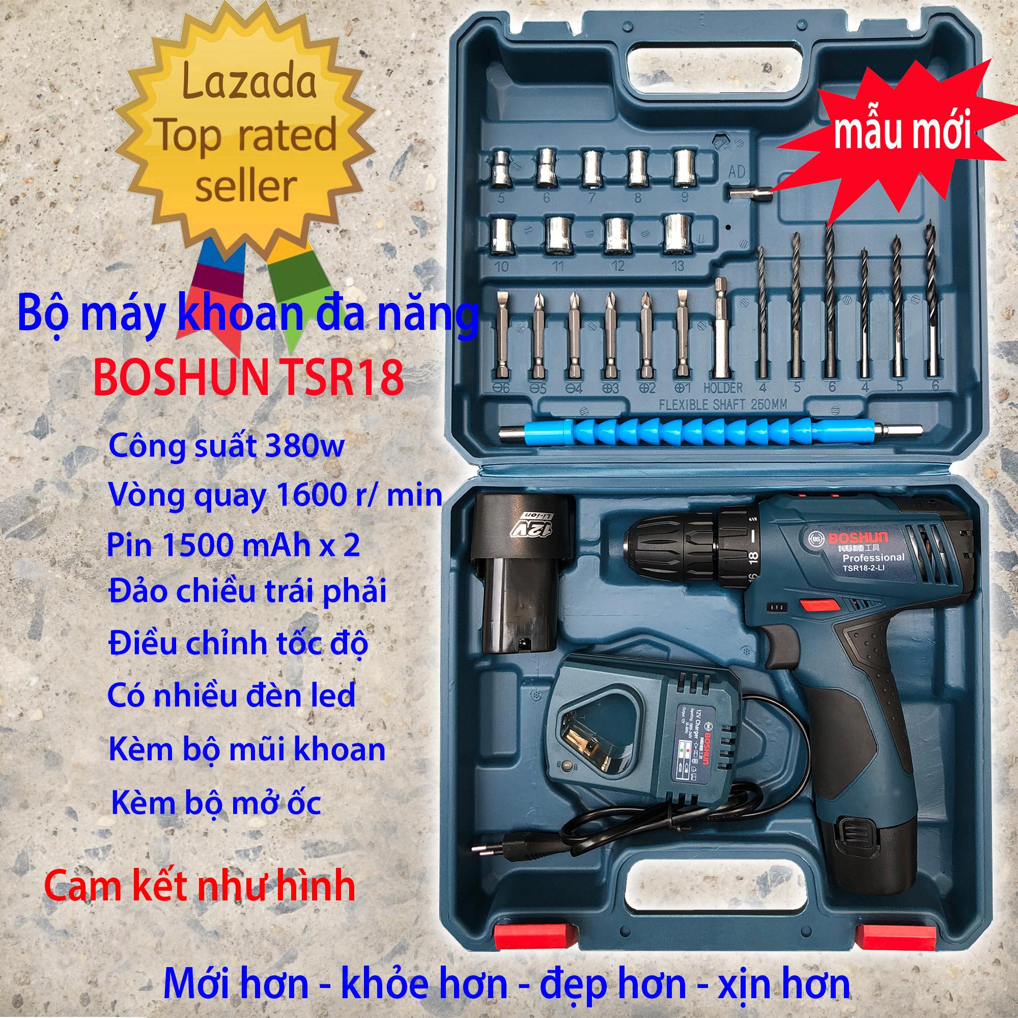 BỘ MÁY KHOAN BOSHUN TSR18