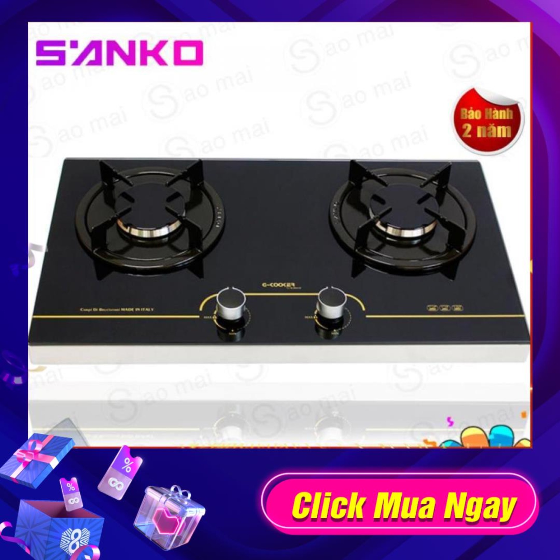 Bếp gas Sanko G-cooker đôi