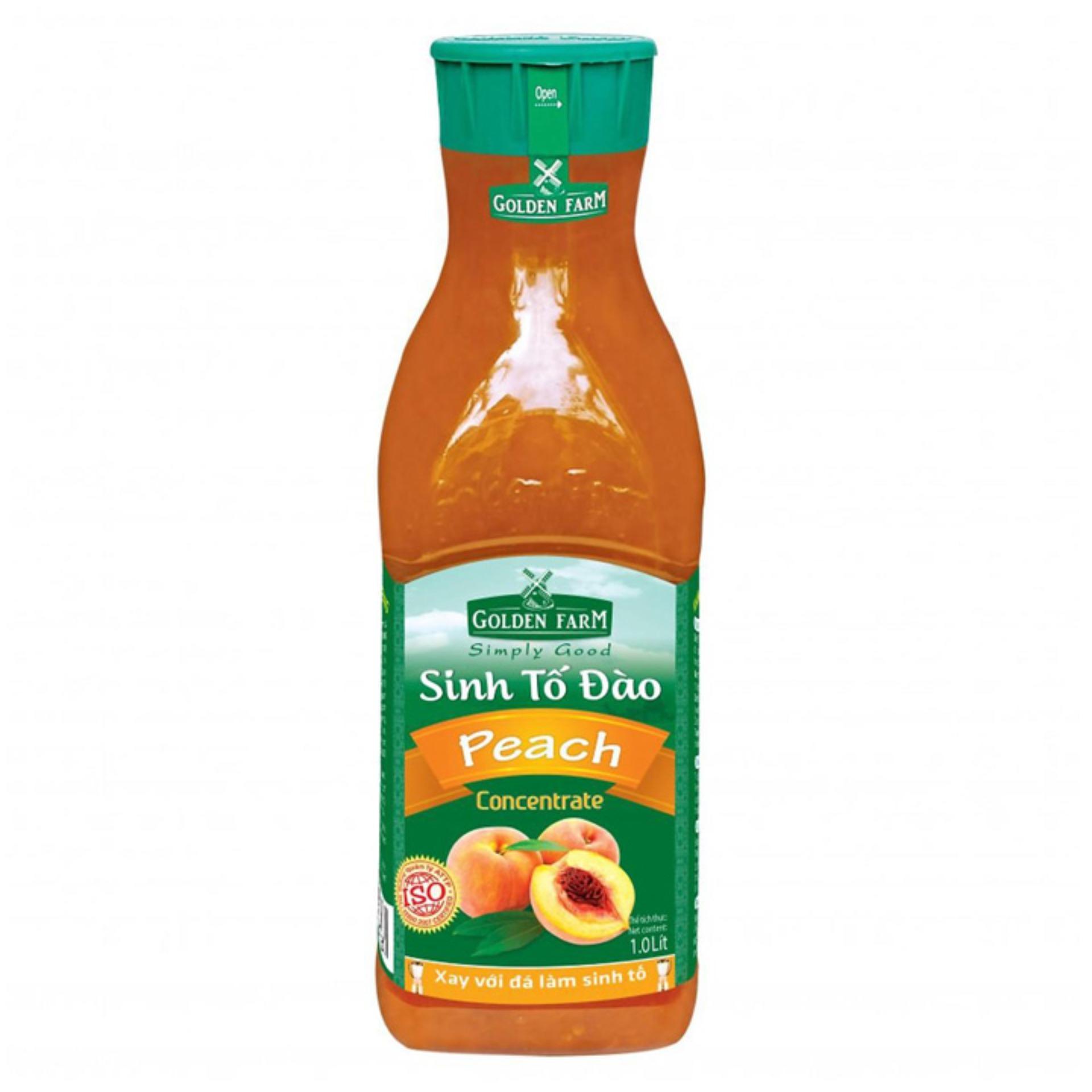 Sinh Tố Golden Farm Đào 1l