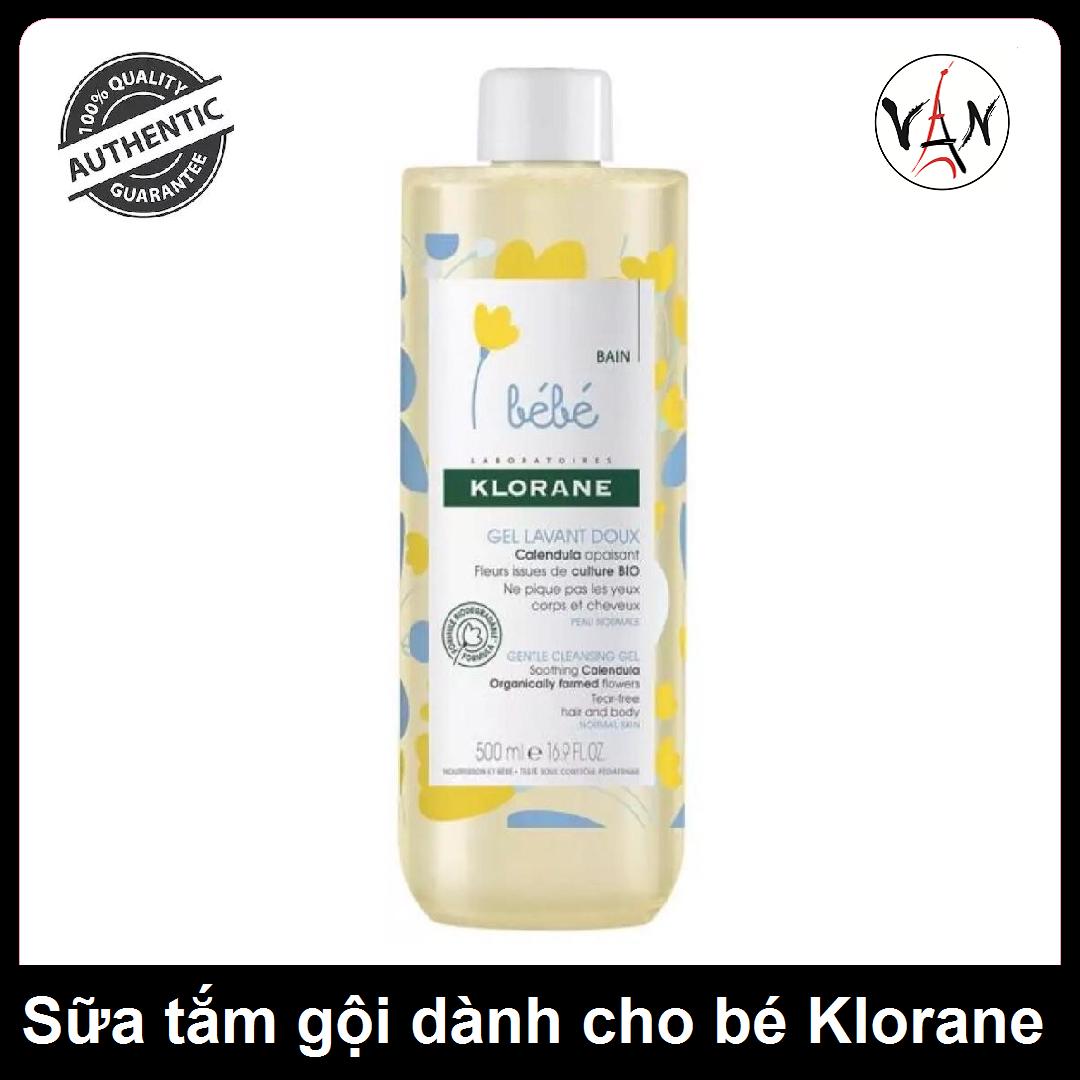 Dầu gội và sữa tắm 2 in 1 Klorane 500ml