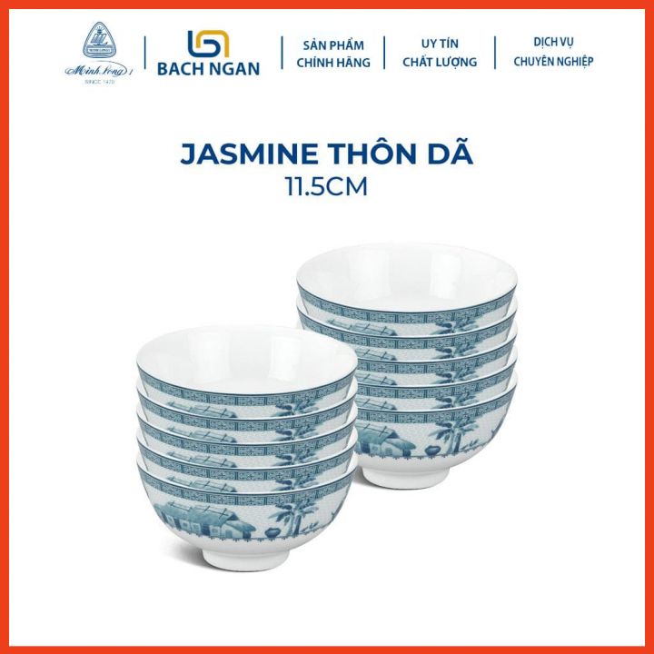 CHÉN CƠM MINH LONG JASMINE THÔN DÃ 11.5CM