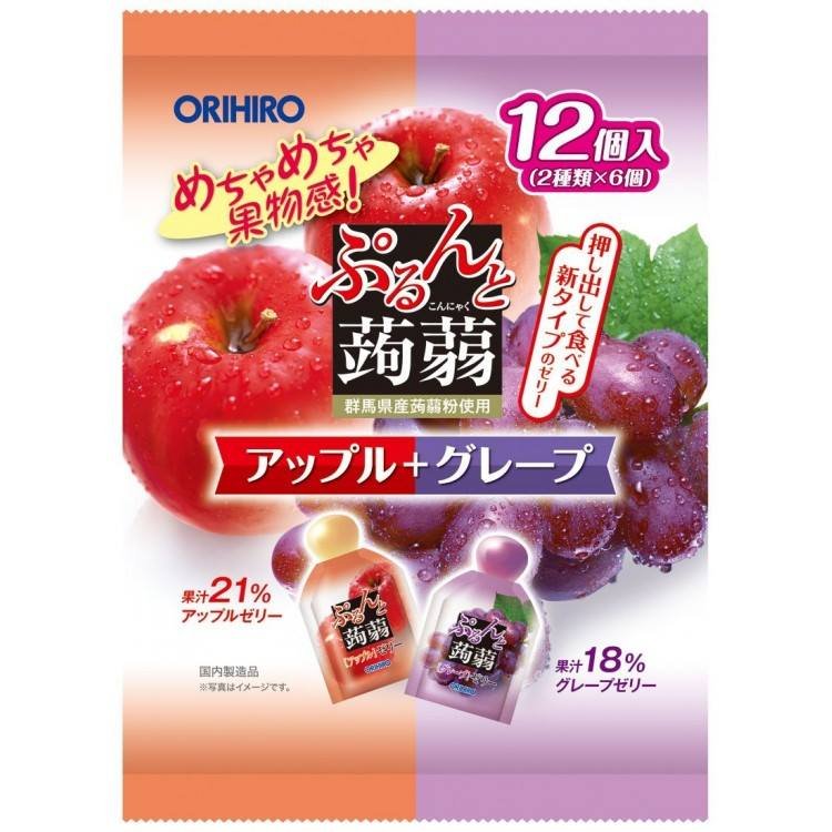Thạch trái cây Orihiro Nho và Táo
