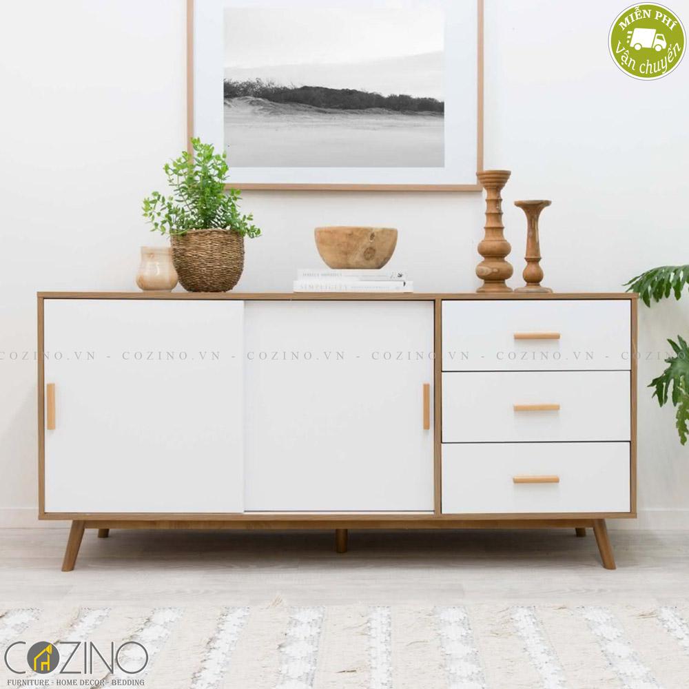 Tủ trưng bày lớn Blake gỗ tự nhiên