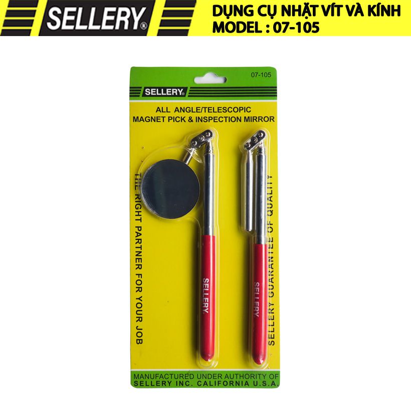 Dụng cụ nhặt vít và kính Sellery 07-105