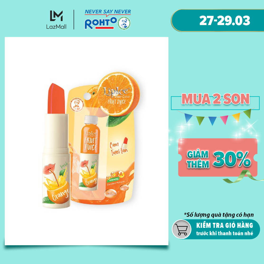 Son dưỡng môi LipIce Sheer Color Orange Juice