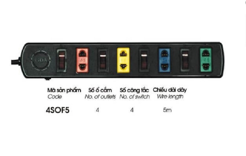 Ổ cắm LIOA 4SOF5