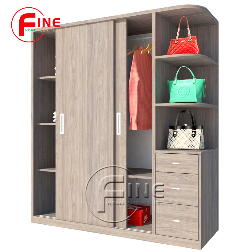 TỦ QUẦN ÁO CỬA LÙA FINE FT187