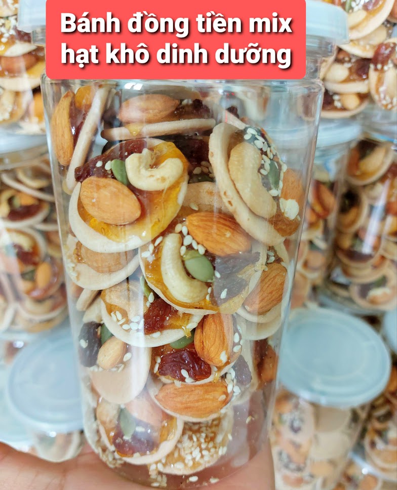 Bánh đồng tiền mix hạt 350g