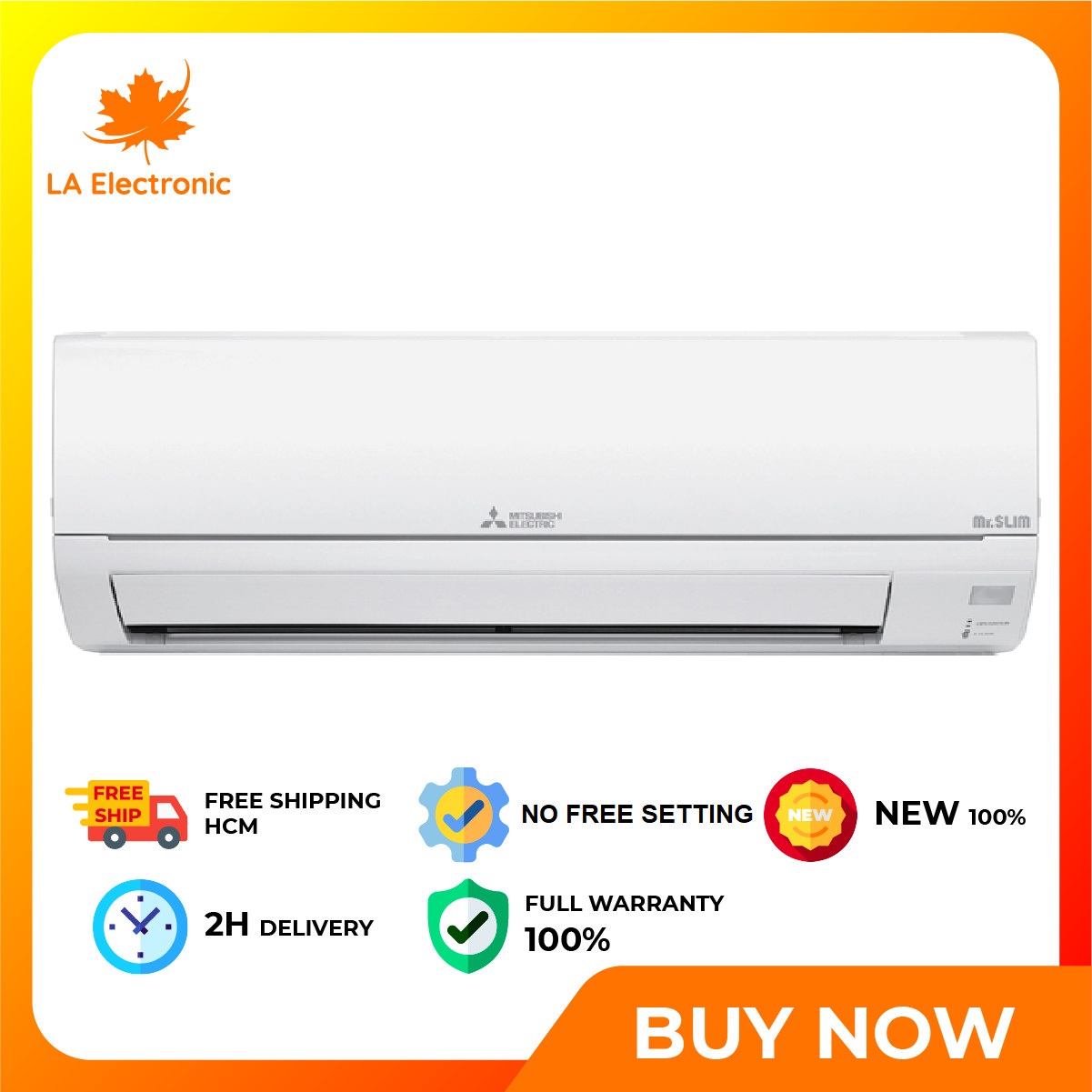 Máy lạnh/Điều hòa 1 chiều Mitsubishi MS-HP50VF 18.000BTU