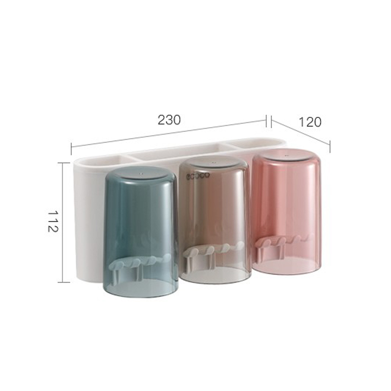 GIÁ ĐỂ BÀN CHẢI KÈM CỐC ECOCO 9266