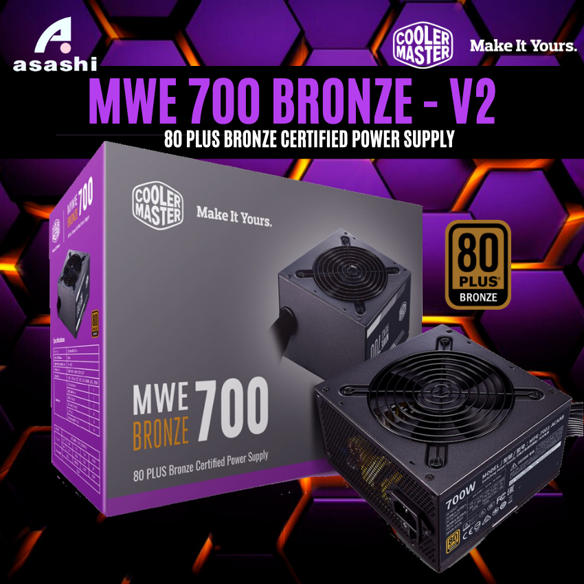 Nguồn máy tính Cooler Master MWE 700 BRONZE V2 80 Plus BRONZE