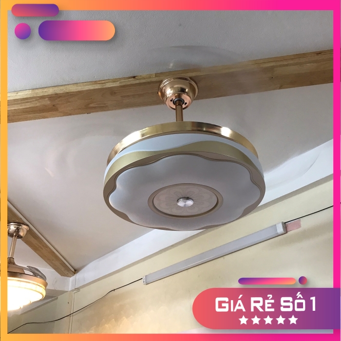 Quạt trần đèn giấu cánh 8074