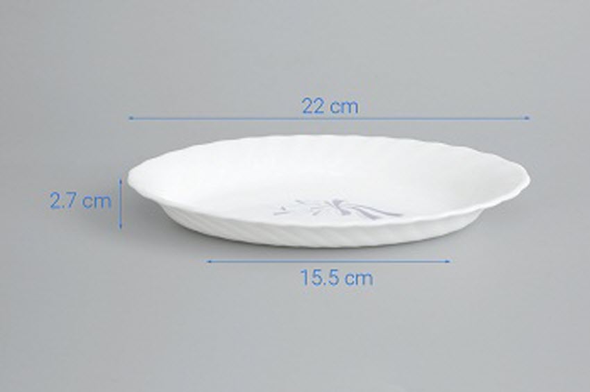 BỘ 3 ĐĨA THỦY TINH LUMINARC TRIANON OVAL 22CM